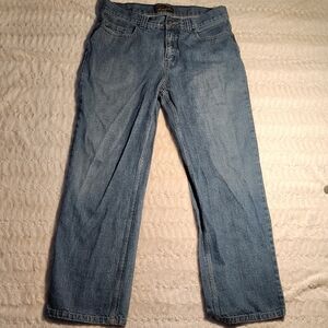 Vtg Y2K Anchor Blue Mens Jeans 33x32 Relaxed Blue Denim Baggy Straig